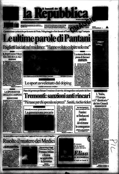 Il lunedì de La repubblica